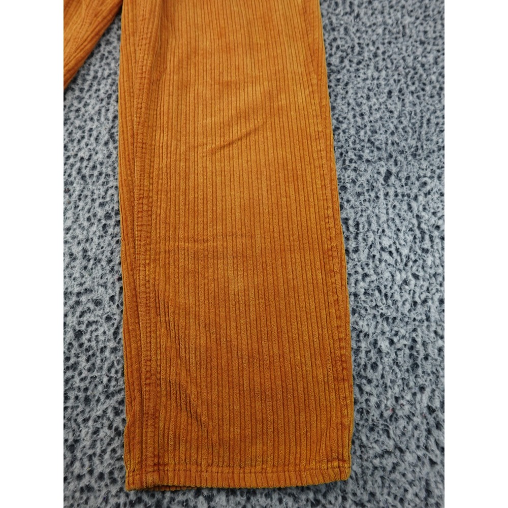 BDG Corduroy Pants Womens 30 Orange High-Rise Baggy Wide Leg Urban Outfitters - Picture 4 of 15